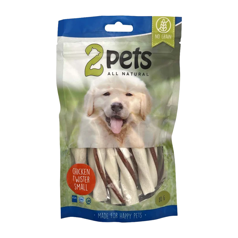 2PETS Tuggtwister M Kycklingfilé Small - 80 G