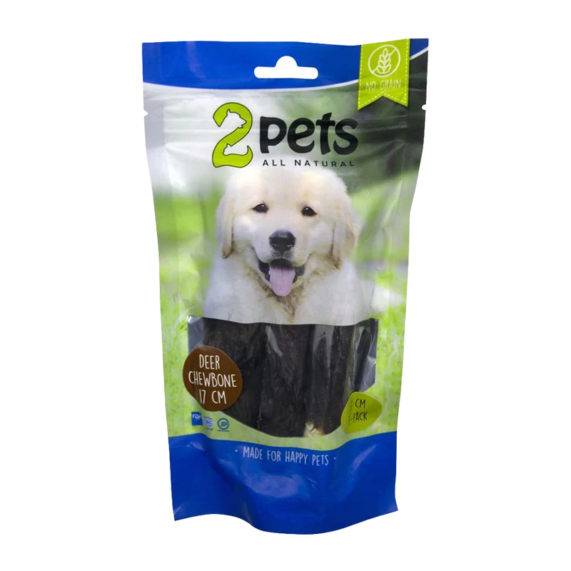 2PETS Tuggrulle M Hjort - 28 CM - 3 PACK