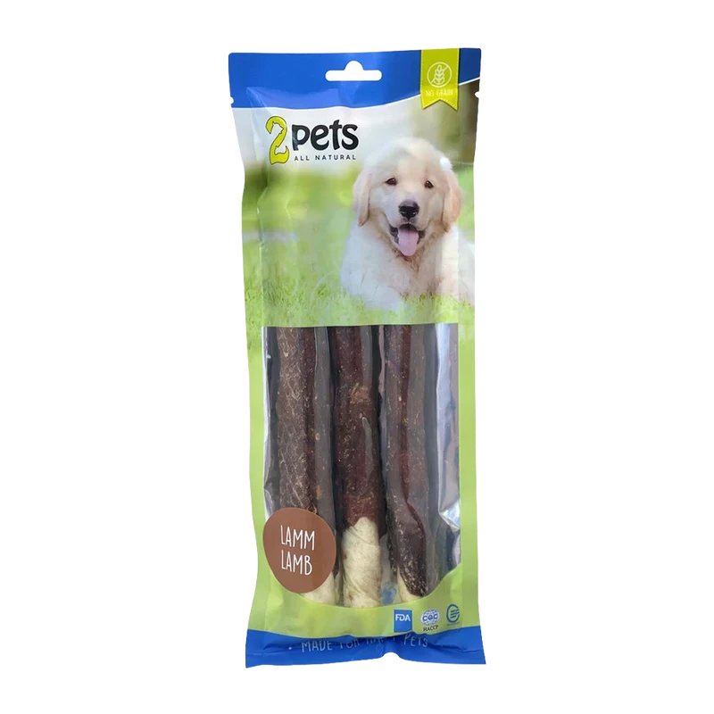 2PETS Tuggrulle M Lamm - 28 CM - 3 PACK