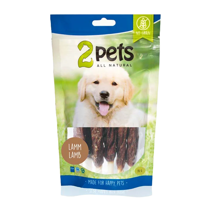 2PETS Tuggpinne M Lamm - 12 CM - 6 PACK