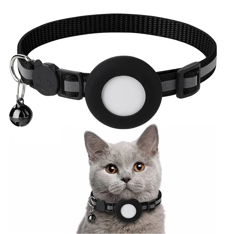 Reflective Waterproof Cat Collar - Black