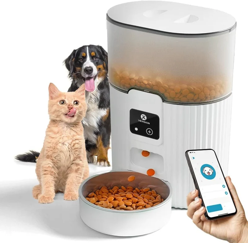 Automatic WiFi Cat Feeder | App Control, 3.5L, 10 Meals/Day, BPA-Free Steel Bowl