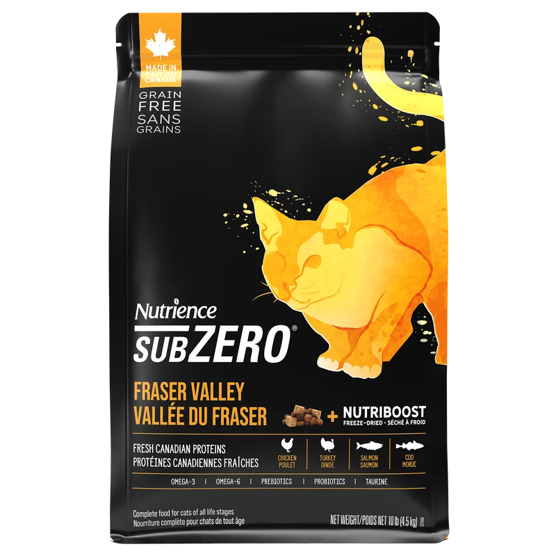 Nutrience SubZero pour chats, Vallée du Fraser, 4.5KG