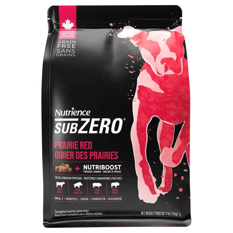 Nutrience SubZero pour chiens, Gibier des Prairies, 1,8 kg