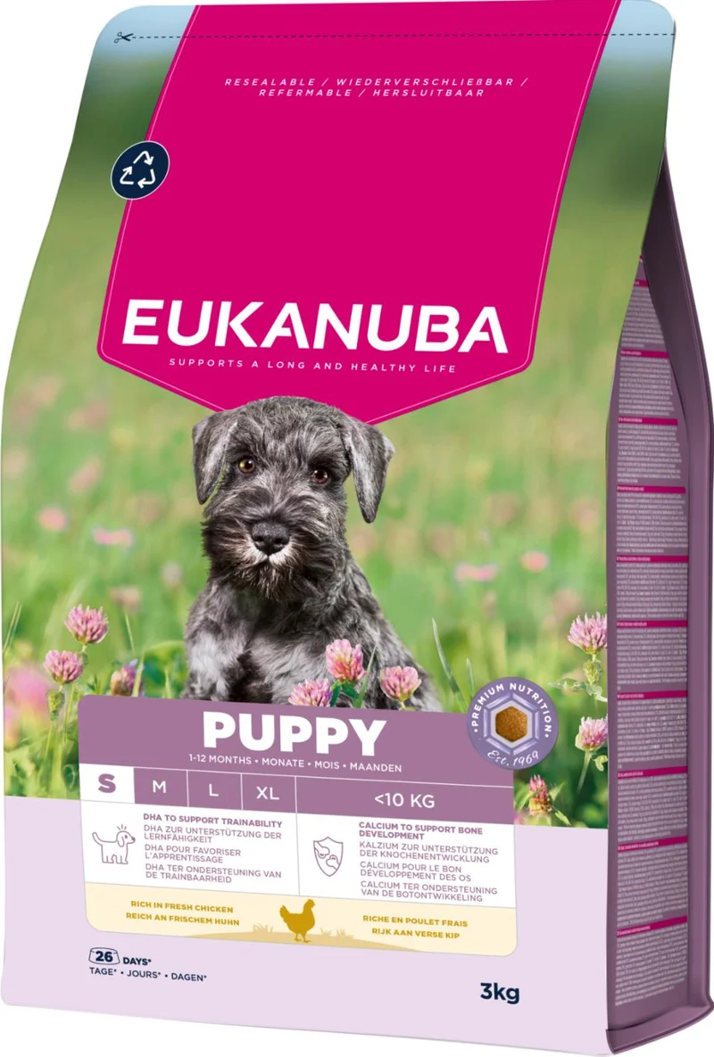 Eukanuba Puppy Small Breed torrfoder för hund 3 kg