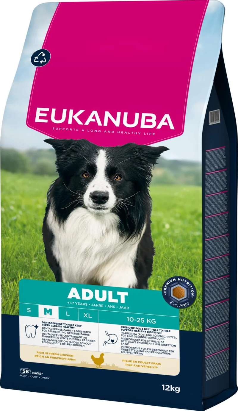 Eukanuba Adult Medium Breed torrfoder för hund 12 kg