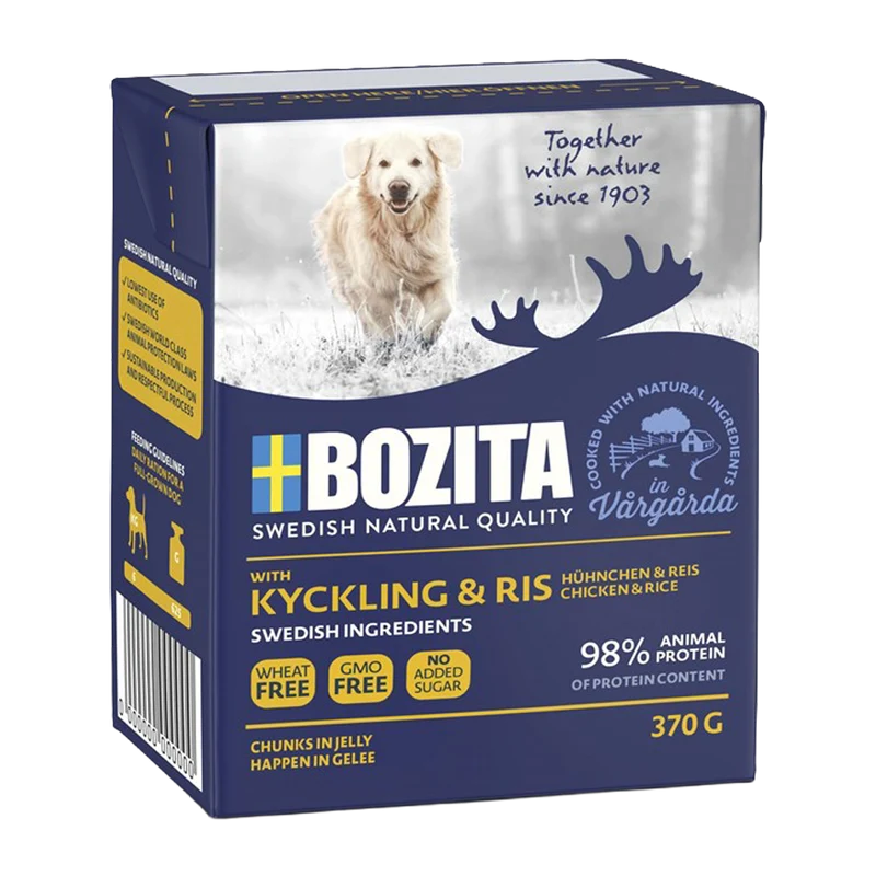 Bozita Kyckling/Ris (bitar i Gelé)- 370 G