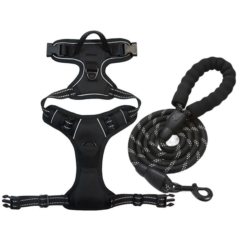 No-Pull Dog Harness | Front & Back Clip, Breathable Mesh, Neck 56–82cm, Chest 78–96cm