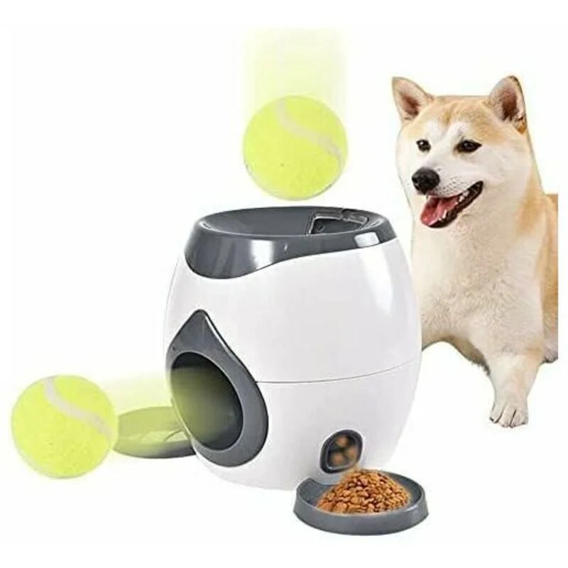 Interactive Dog Treat Dispenser Toy with 2 Tennis Balls – IQ & Coordination Training