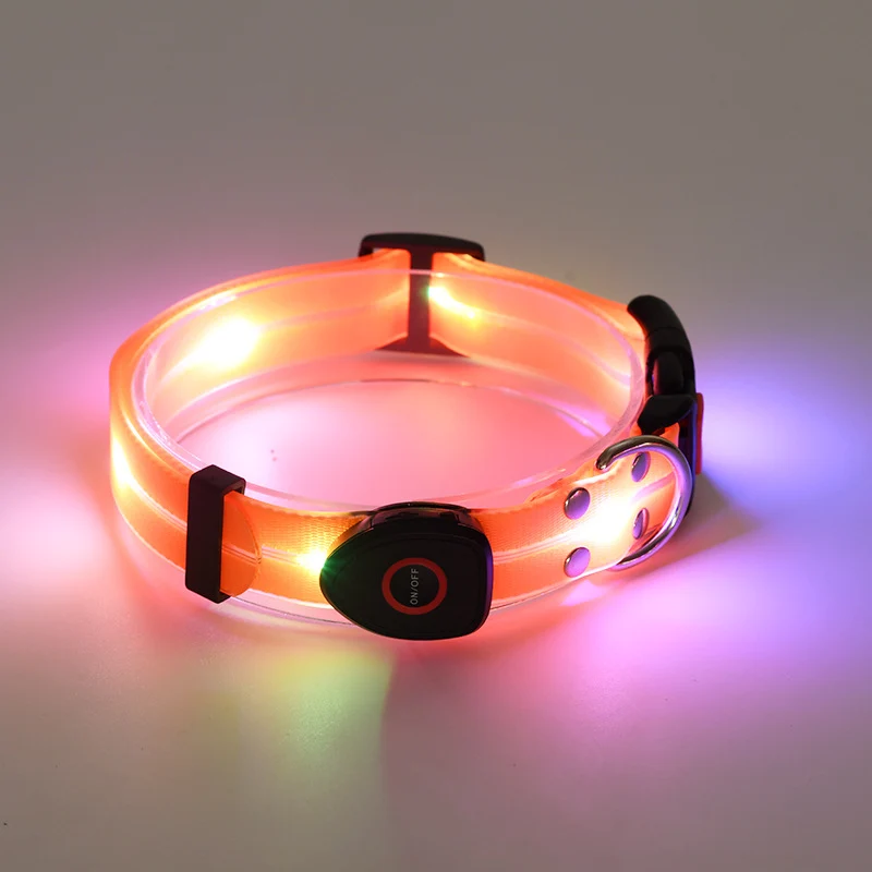 LED Light-Up Dog Collar & Leash – USB Rechargeable, Glowing Safety Collar for Night Walks