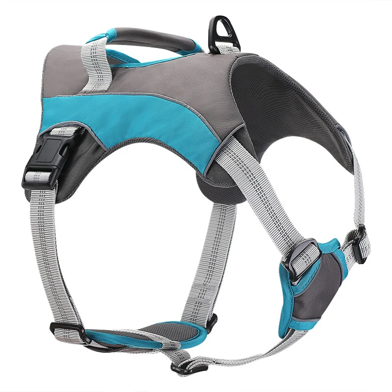 Anti-Escape Large Dog Harness – No Pull Breathable Outdoor Harness with Handle