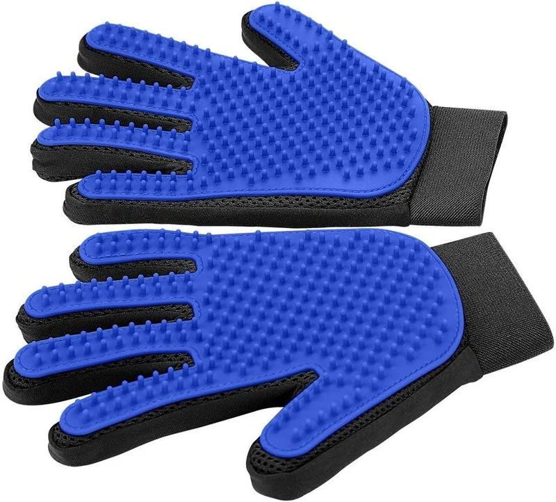 Pet Grooming Gloves – Cat & Dog Deshedding Brush Gloves
