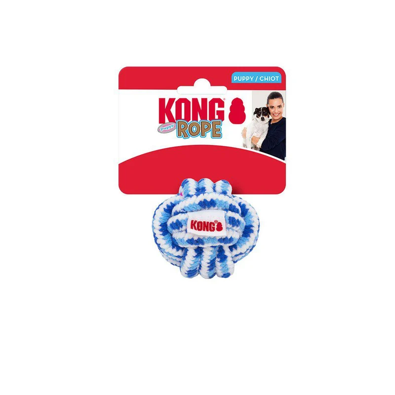 KONG Puppy Rope Ball S för valpar