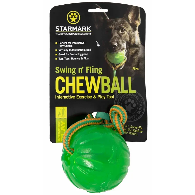 Starmark gelboll Swing Fling Chew Bal