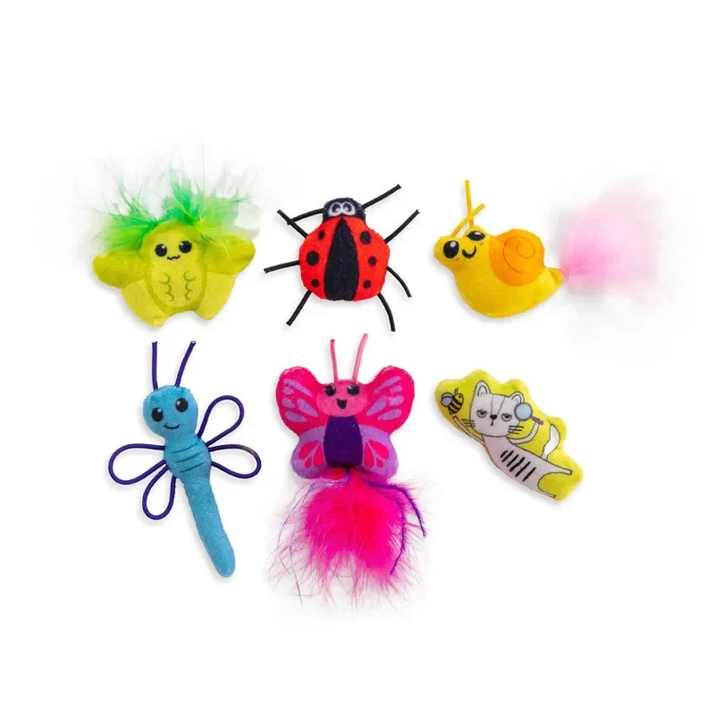 Catstages Cute As A Bug 6-pack kattleksaker