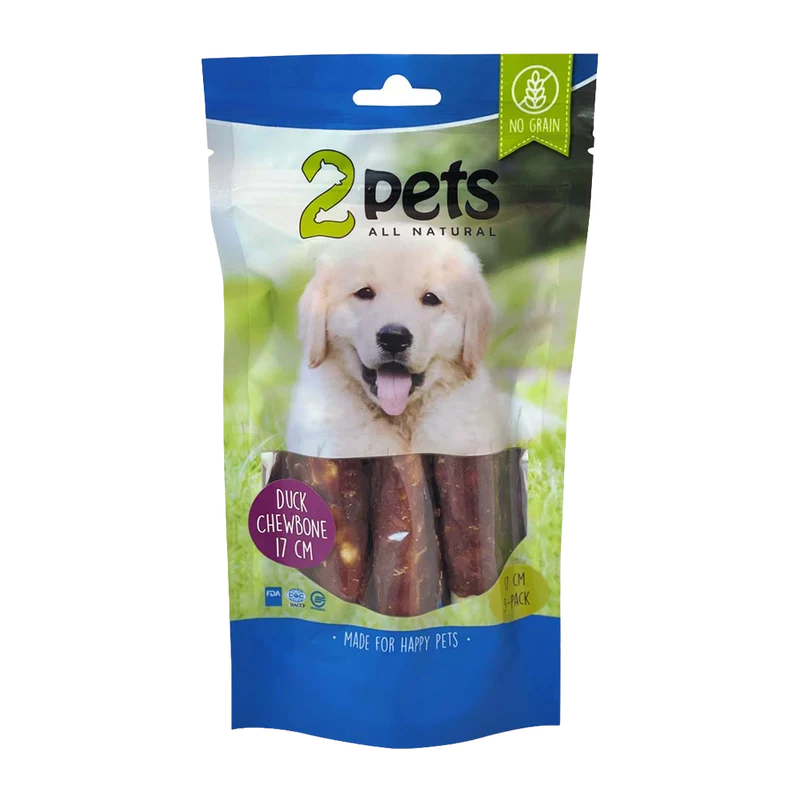 2PETS Tuggrulle M Ankfilé - 17 CM - 3 PACK