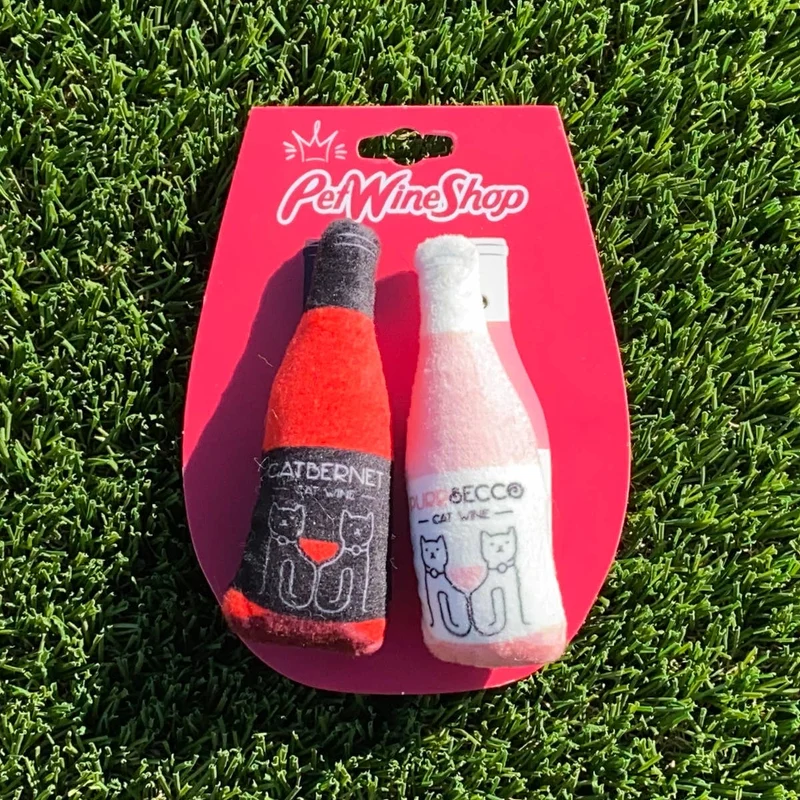 Pet Wine Shop Cat Toy Catbernet & Purrsecco