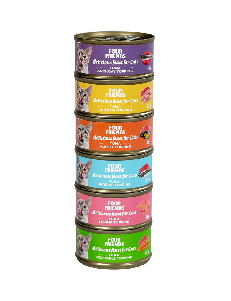 Four Friends Wet Food Can