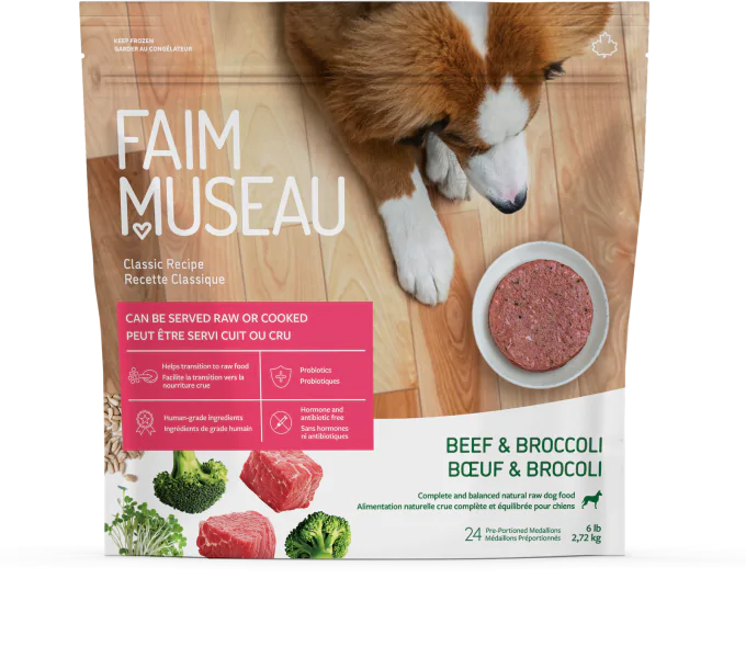 Boeuf et Brocoli de Faim Museau 6lb (24 médaillons)