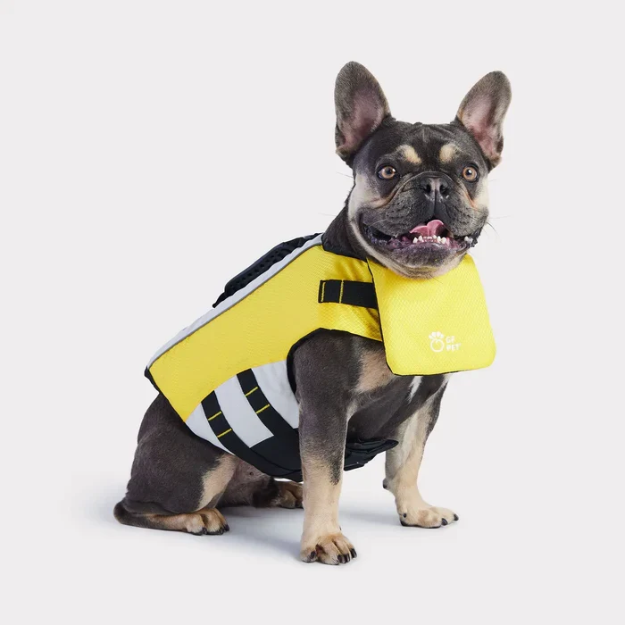 Zoom Gilet de sauvetage pour chien | Jaune