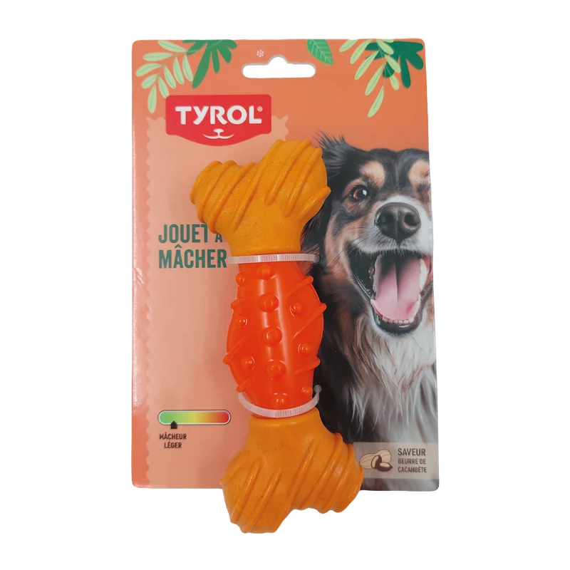 Hundtugg Ben av Bambu/Gummi Small Tyrol - 15 CM