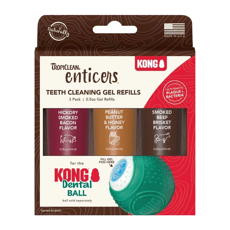 Kong/Tropiclean Refill For Dental Ball 3 - Pack