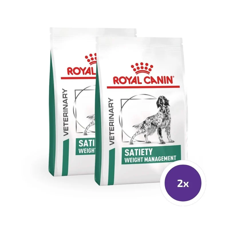 Royal Canin Veterinary Diets Weight Management Satiety torrfoder för hund 2 x 12 kg SUPERPRIS