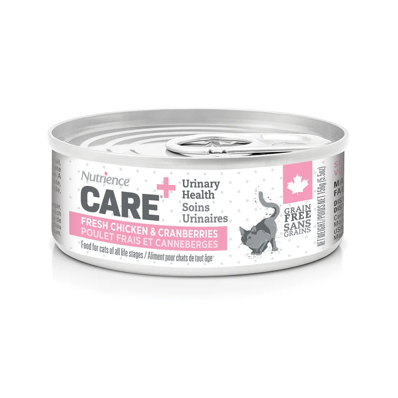 Pâté Nutrience Care Soins urinaires pour chats, repas au poulet frais et canneberges, 156 g (5,5 oz)