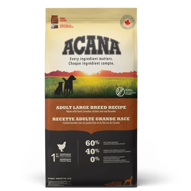 Acana Recette Adulte Grande Race 17kg
