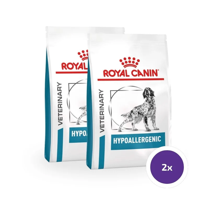 Royal Canin Veterinary Diets Derma Hypoallergenic torrfoder för hund 2 x 14 kg SUPERPRIS