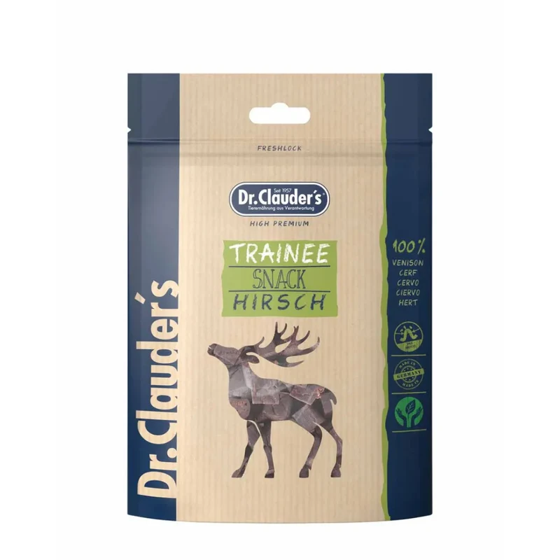 Dr. Clauder’s Trainee Snack Hjort 80 g för hund och katt
