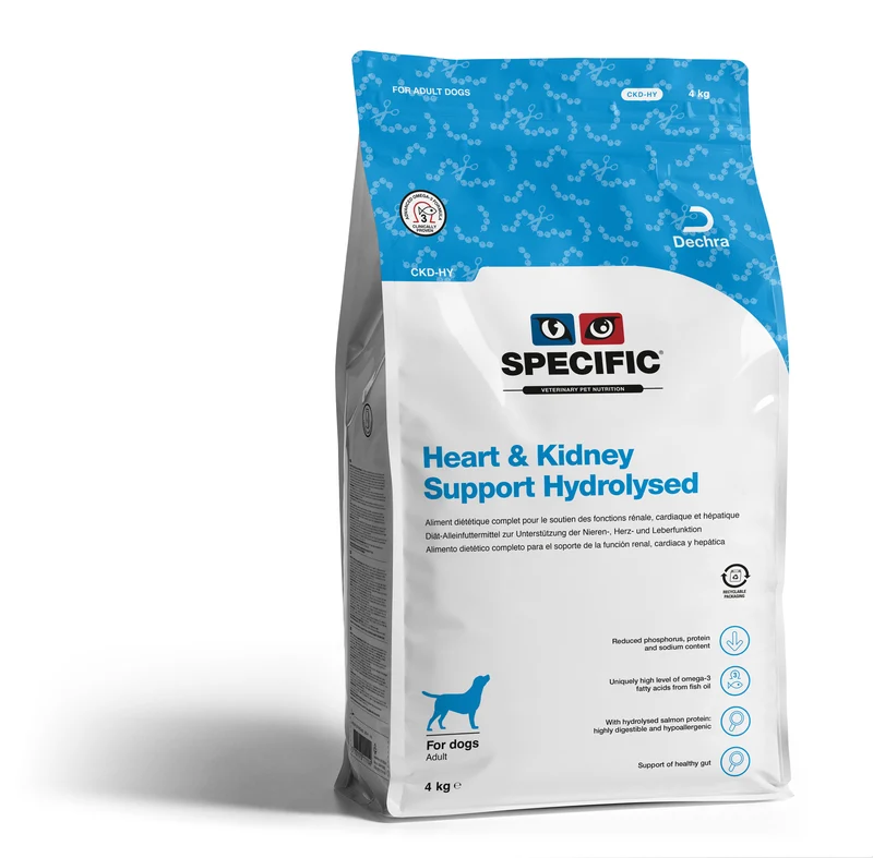 Specific CKD-HY Heart&Kidney Support Hydrolysed för hundar 4 kg