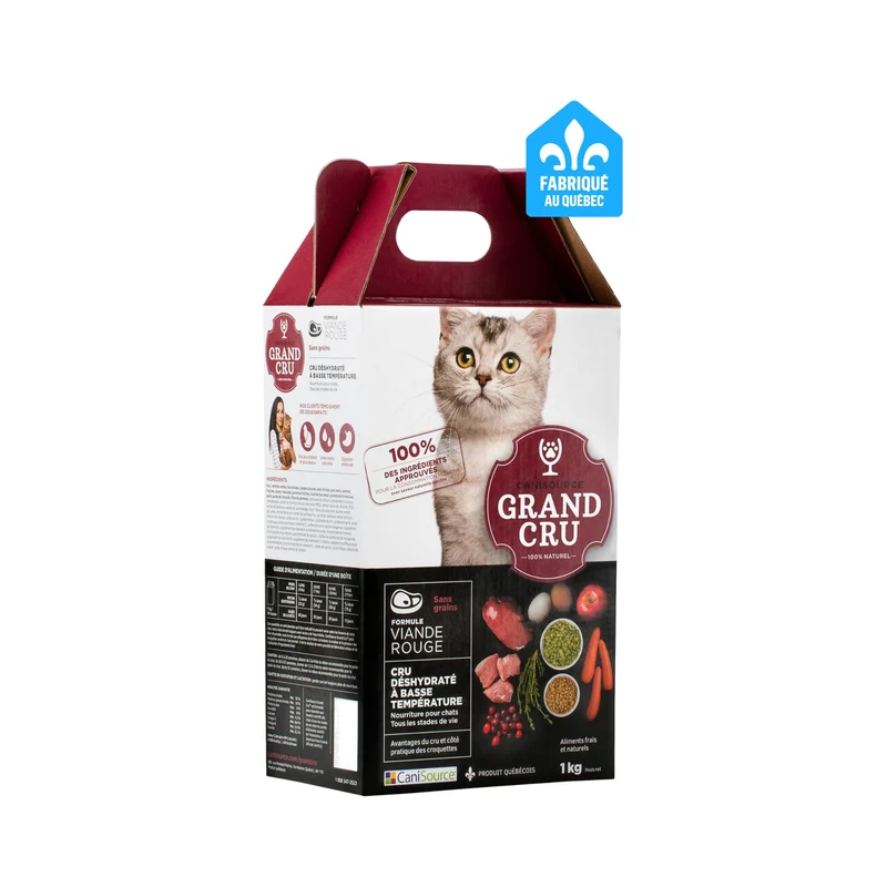Canisource Grand Cru Nourriture Pour Chat - Viande Rouge 1 Kg
