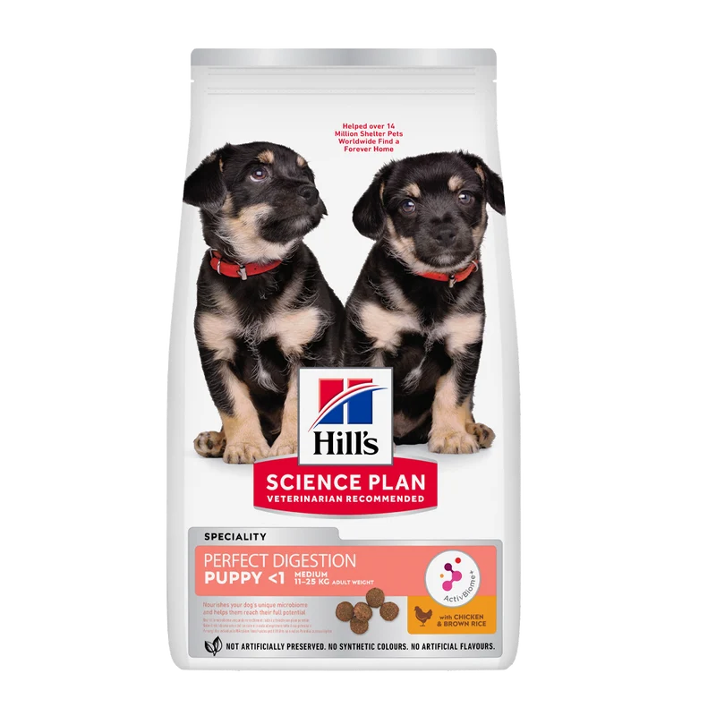 Science Plan Puppy Perfect Digestion Medium With Chicken & Brown Rice