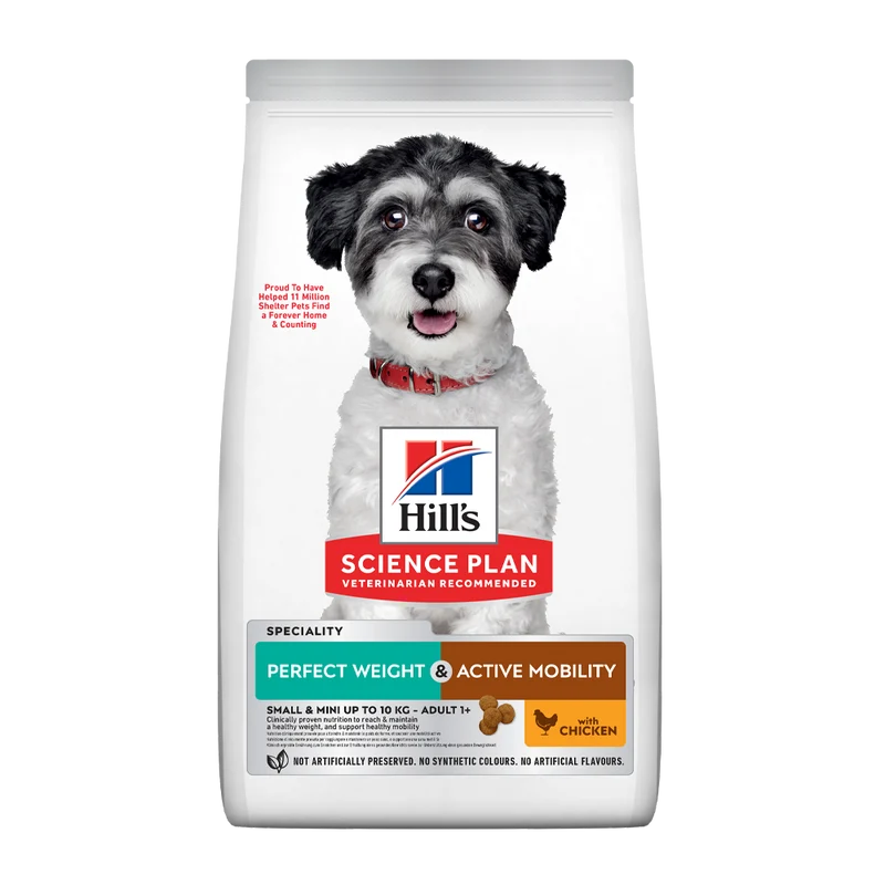 Science Plan Canine Adult Perfect Weight & Active Mobility Small&mini With Chicken