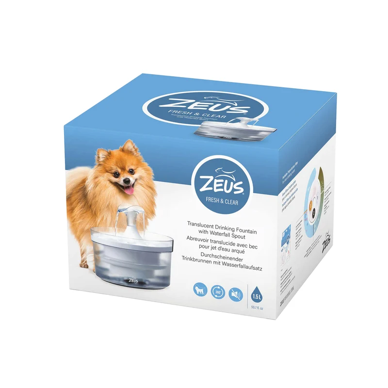 Abreuvoir Fresh & Clear Zeus avec bec pour jet d’eau, 1,5 L