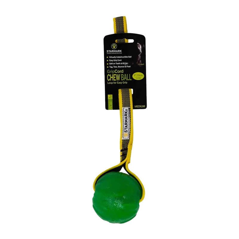 Starmark Gripcord Chew Ball Loop M - 6,5x7x32 CM