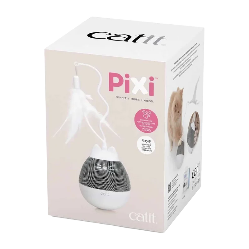 Catit Pixi Spinner - Vit & Grå