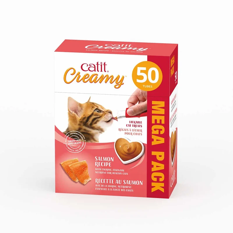 Régals Catit Creamy – paquet de 50 (Saveur Variée)