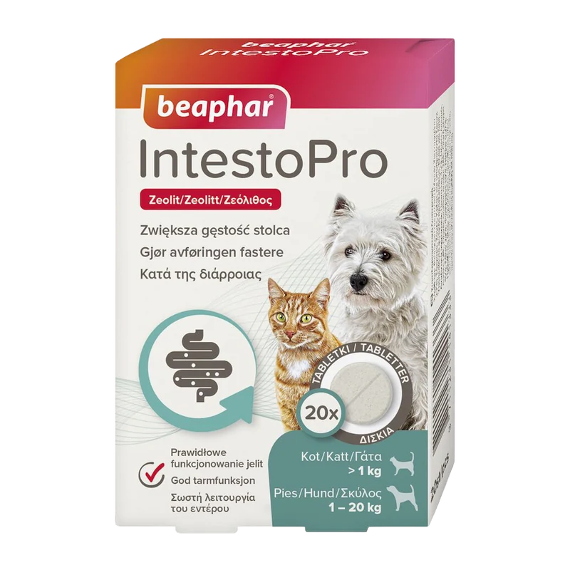 Intestopro Tabletter Hund/Katt - 20 KG