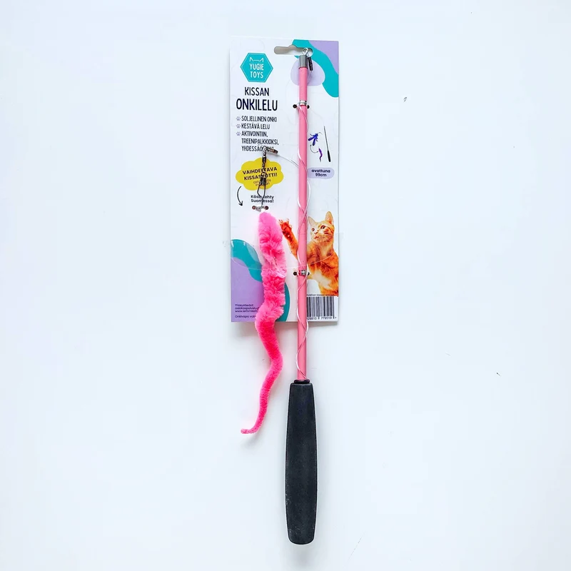 Yugie Toys kattspö med vingleksak rosa