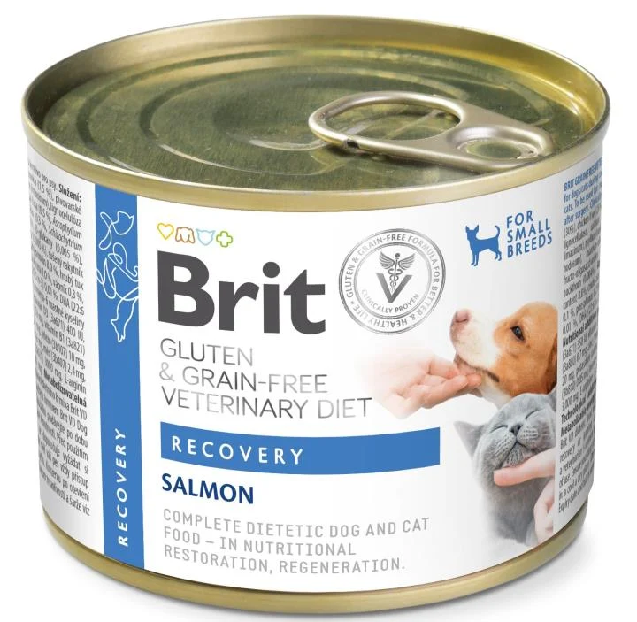 Brit Veterinary Diet Recovery Salmon för katter och hundar 200 g