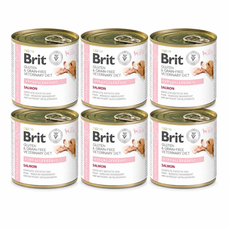 Brit Veterinary Diet Hypoallergenic Salmon för hundar 6 x 200 g