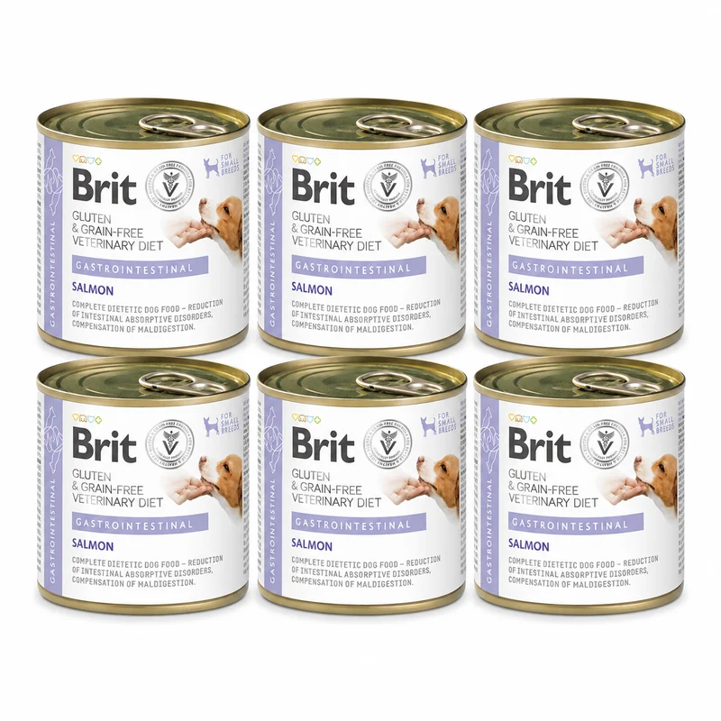 Brit Veterinary Diet Gastrointestinal Salmon för hundar 6 x 200 g