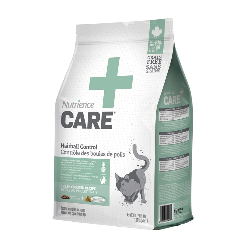 Aliment Nutrience Care Contrôle des boules de poils pour chats