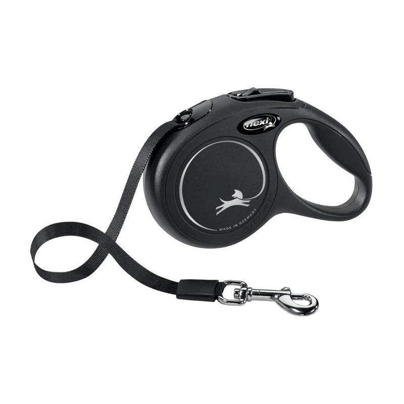 Flexi New Classic Svart Rullkoppel Band