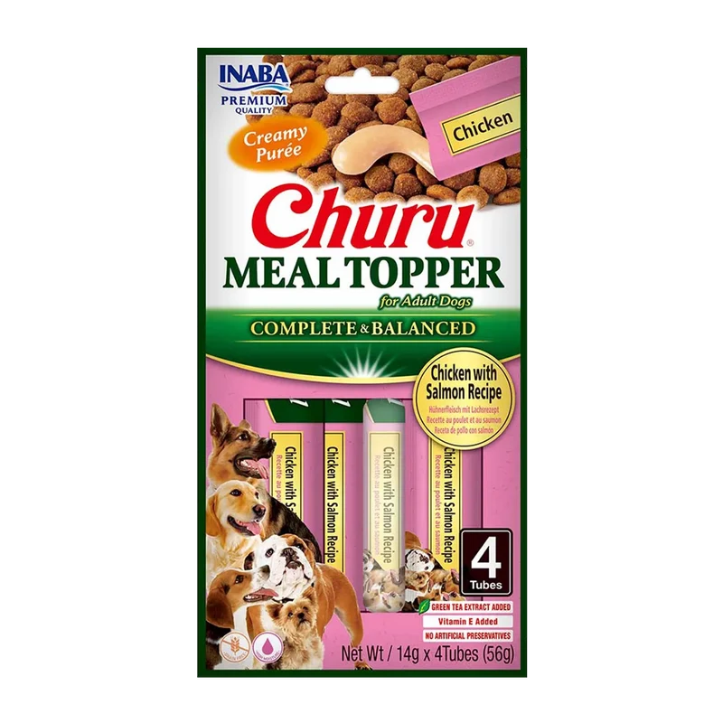 Churu Dog Meal Topper Chicken/Salmon - 4 ST