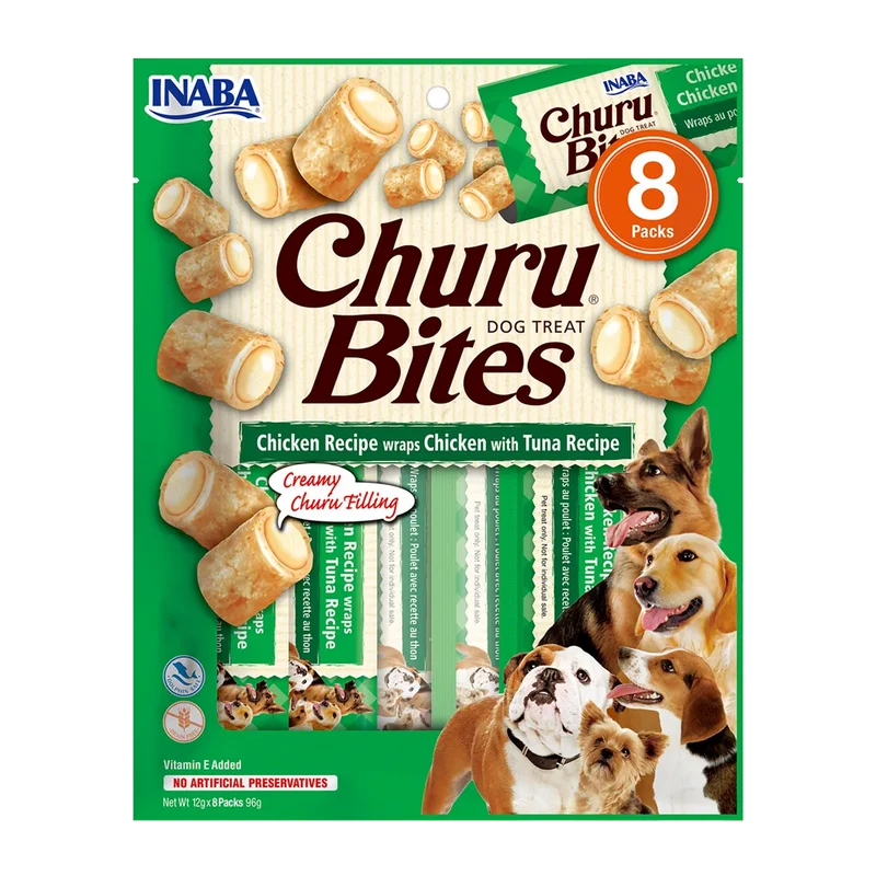 Churu Dog Bites Chicken Wraps With Tuna - 8 ST