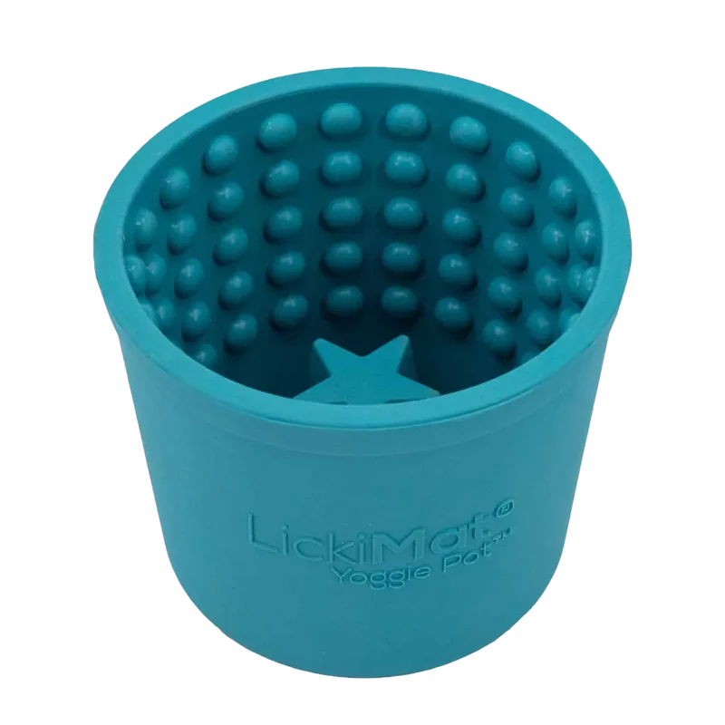 Hundskål Lickimat Yoggie Pot - Ljusblå