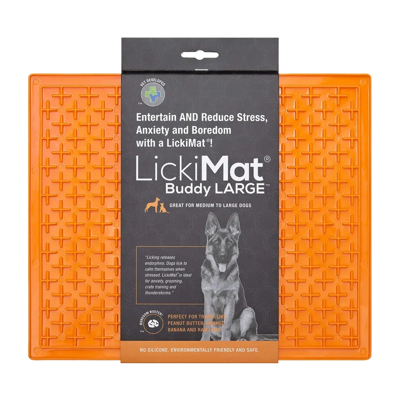 Hundskål Lickimat Buddy Xl Orange - 30,5x25,5 CM